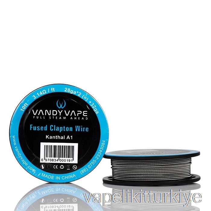 Vape Elektronik Sigara Vandy Vape özel Tel Makaralar Ka1 Sigortalı Clapton - 28ga*2(=)+32ga - 10ft - 3.14ohm